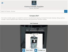 Tablet Screenshot of krishnascientificsuppliers.com